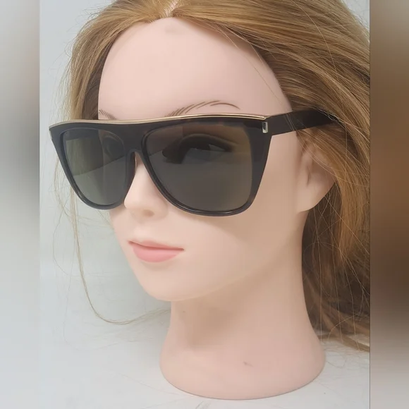 Saint Laurent Sunglasses SL1 Combi 004 Havana Gold 59-13-140 - Picture 3 of 16